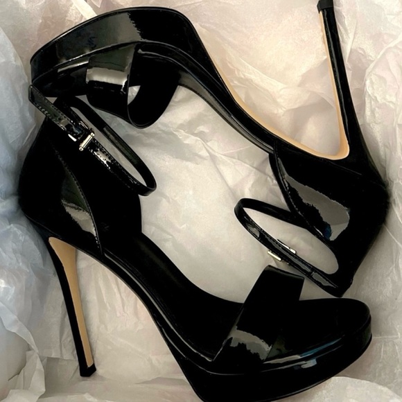 NWT Michael Kors Jordyn Patent Leather Platform Sandal - Picture 2 of 9
